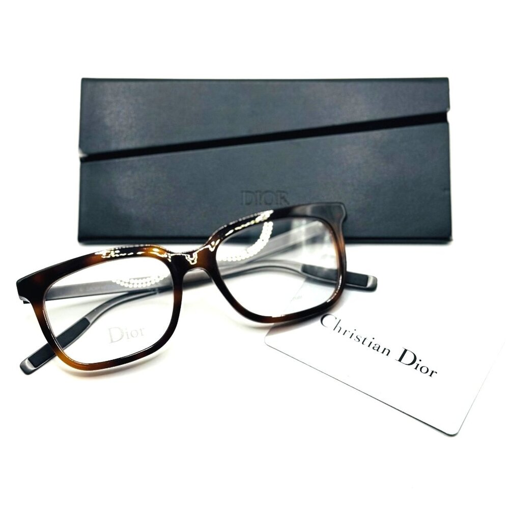 NEW DIOR BLACKTIE216 8E2 Havana/Mt Dk Ruthenium Eyeglasses 54mm 19 150 - Picture 9 of 9